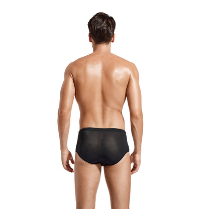 AquaSleek Elite: Men's Tan Through Swim Briefs