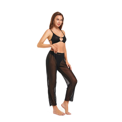 SunSiren Tan Through Sheer Beach Pants