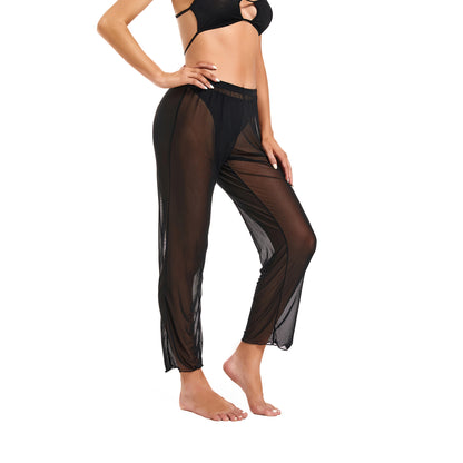 SunSiren Tan Through Sheer Beach Pants