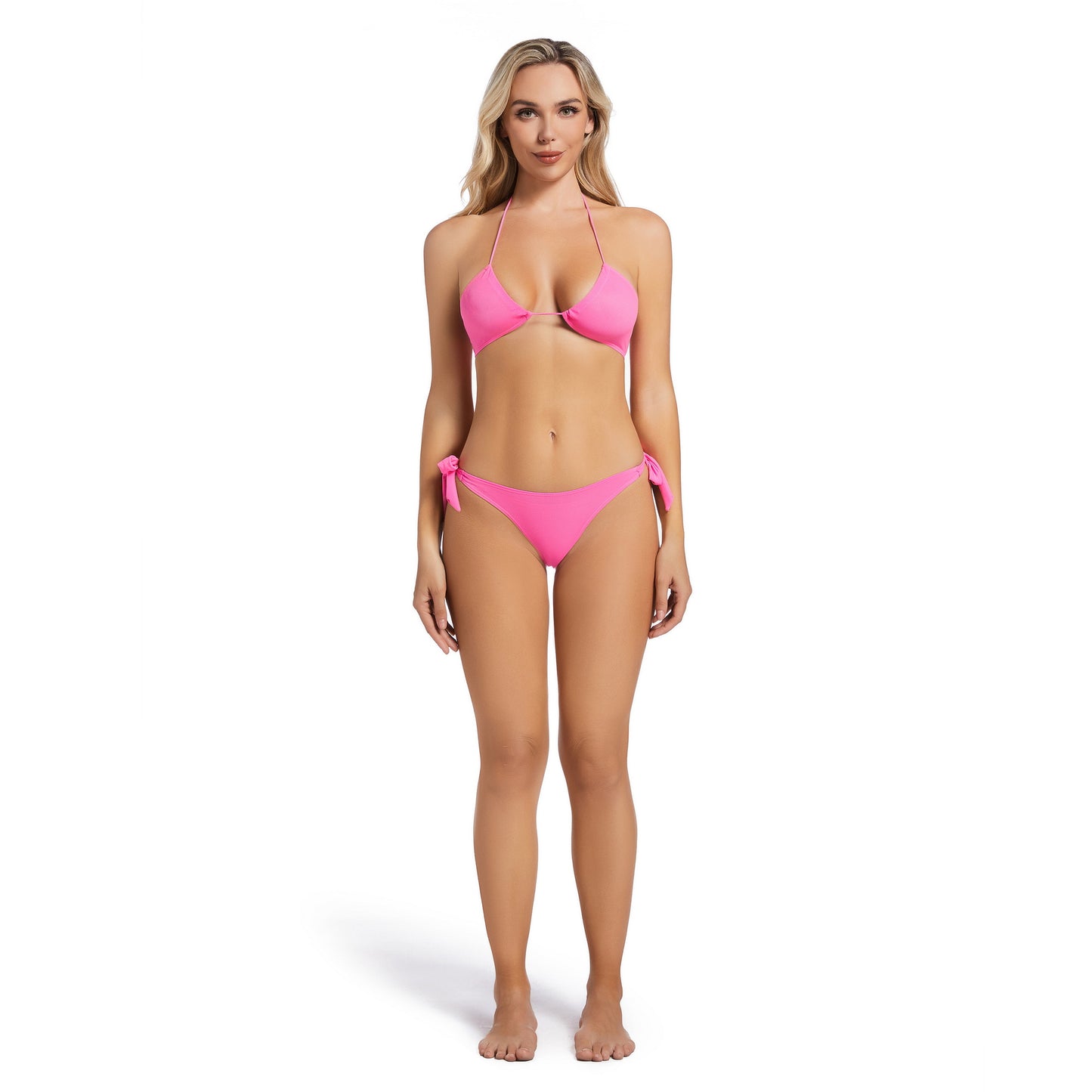 Tan Through Bikini Set - FlirtFuchsia