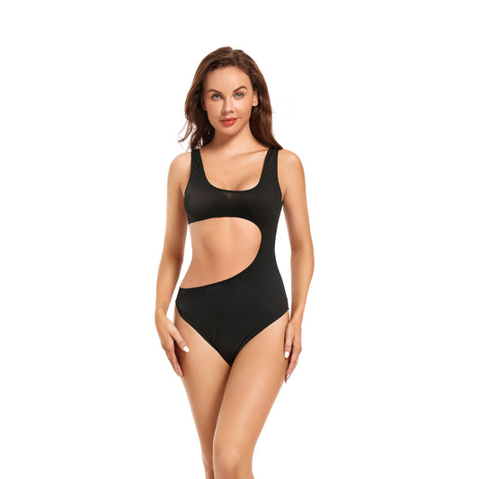 Tan Through Bikini One-Piece - Wave Caress